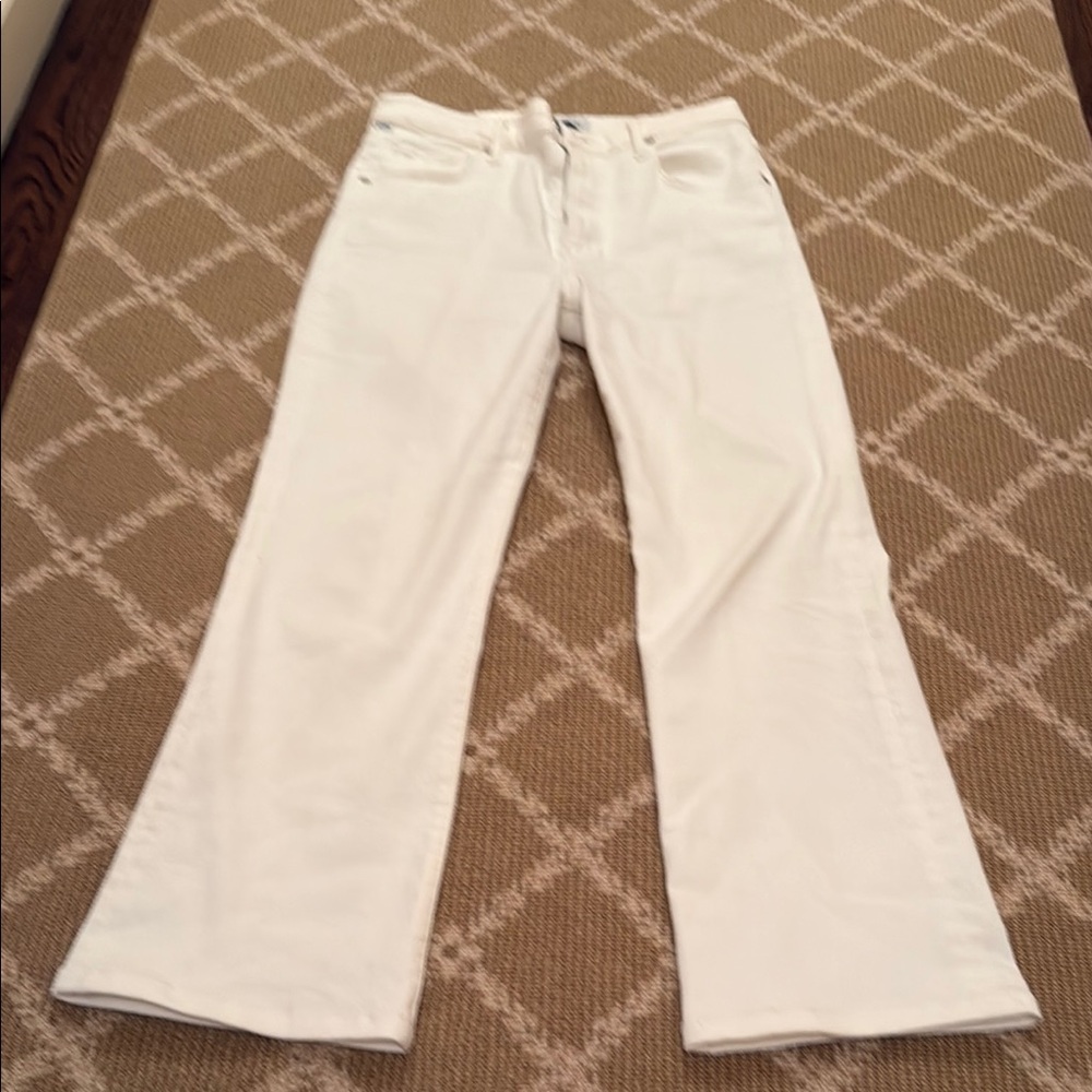Citizens Of Humanity White Wide-Leg Jeans